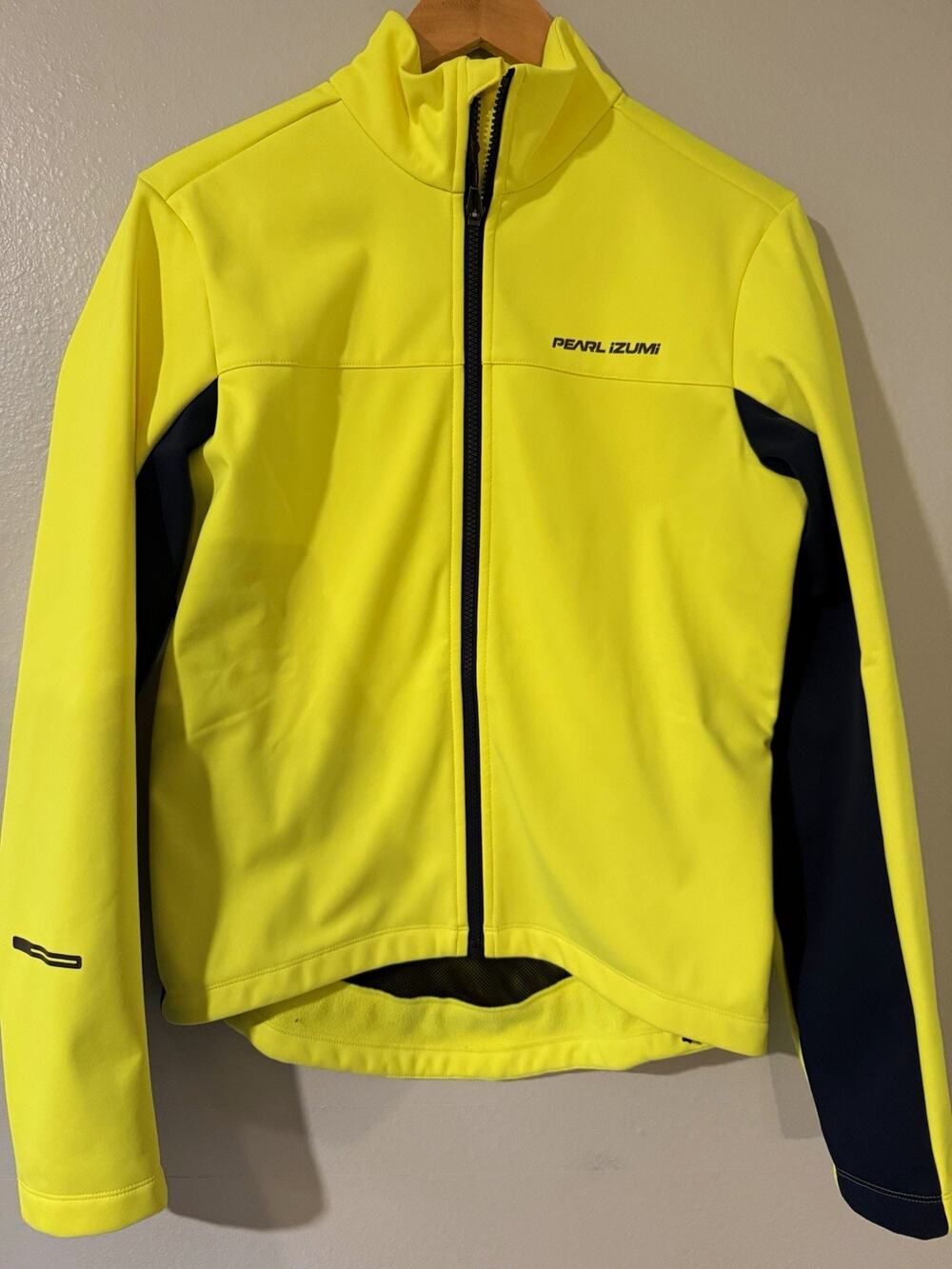 Pearl Izumi Full Zip Softshell High Vis Reflective Cycling Jacket Colorblock S